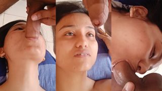 Tamil Indian Girl Deepthroat Blowjob Hard Fucking Pussy